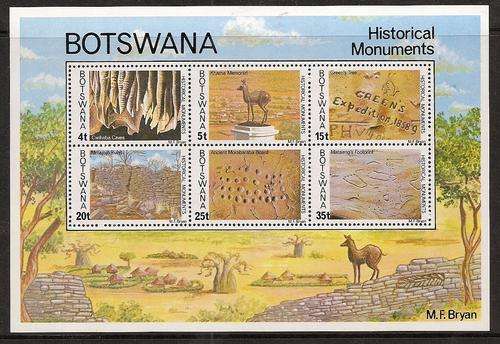 Botswana 1977 Historical Monuments miniature sheet