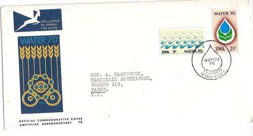 South West Africa 1970 Water 70 FDC no 1 very fine