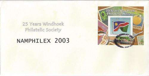 Namibia 2003 Windhoek Philatelic Society 25yrs FDC