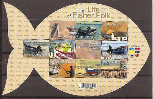 South Africa 2010 Fishing Folk sheetlet unmounted mint