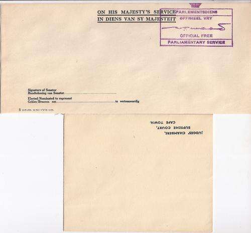 South Africa Parliament and Official Government department stationary