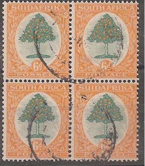 South Africa 1926 Pretoria 6d block of 4 fine used