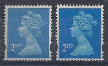 Great Britain 1994 machin 2nd postal forgery with normal, mentioned in concise