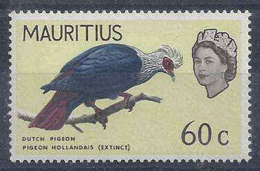 Mauritius 1965 Birds 60c inverted watermark unmounted mint