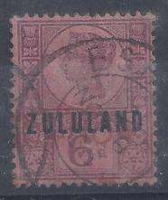 Zululand 1888 6d fine used.