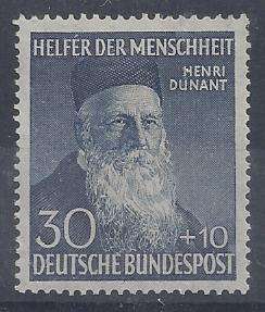Germany West 1952 Wohlfahrt 30 plus 10 very fine unmounted