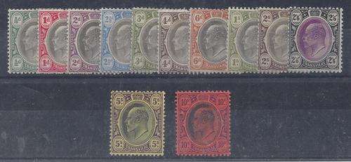 Transvaal 1902 KEVII set of 12 to 10s fine mint