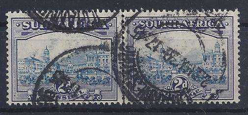 South Africa 1933 Roto Hphenated 2d blue and violet fine used