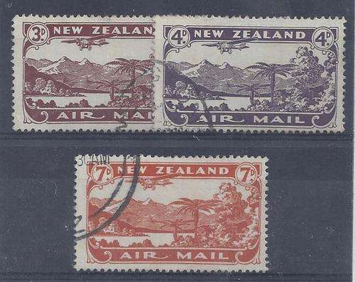 New Zealand 1931 Airmail set of 3 fine used