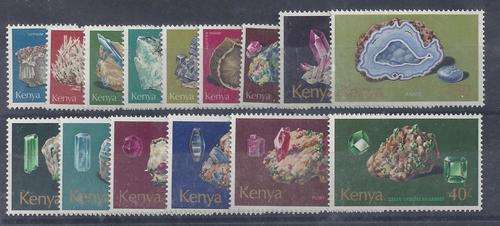 Kenya 1977 Minerals set of 15 unmounted mint