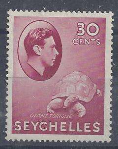 Seychelles 1938 KGVI 30c carmine very fine mint