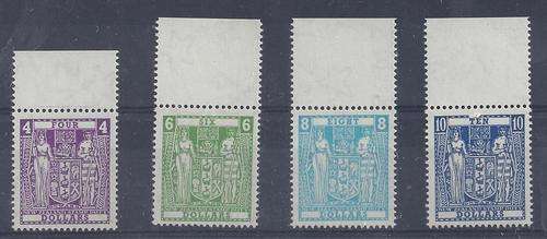 New Zealand Postal fiscals 1967 set of 4 very fine unmounted mint