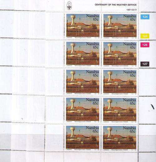 Namibia 1991 Centenary of Weather Services set of 4 Full Sheets