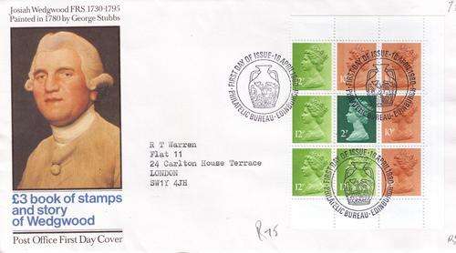 Great Britain 1980 Book of Stamps and story of Wedgewood FDC