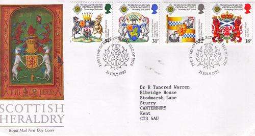 Great Britain 1987 Scottish Heraldry Cover