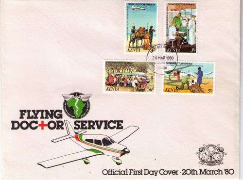 Kenya 1980 Flying Docter Services First Day Cover