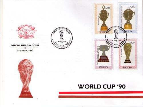 Kenya 1990 World Cup First Day Cover