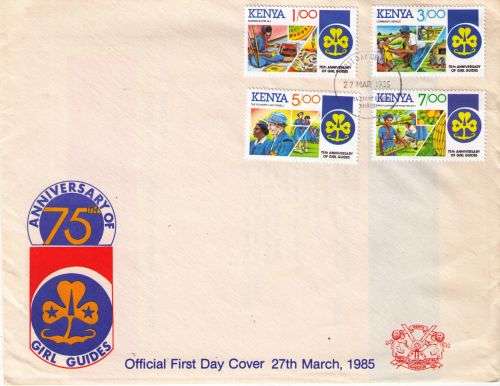 Kenya 1985 75th Anniversary of Girl Guides First Day Cover