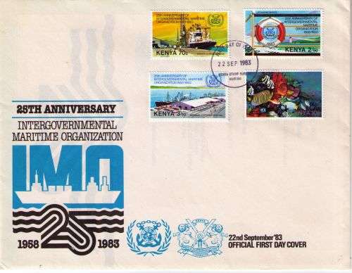 Kenya 1983 25th Anniversary of IMO First Day Cover