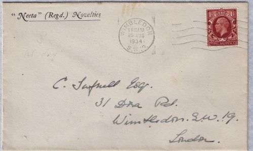 Great Britain 1934 KGV 1 half d first day cover
