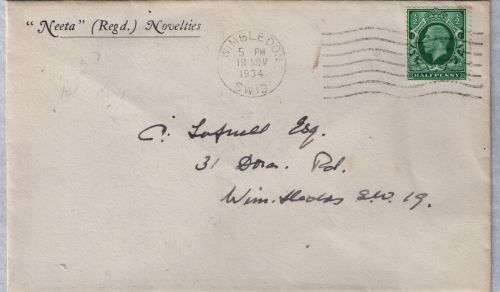 Great Britain 1934 KGV half d first day cover
