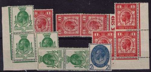 Great Britain 1929 KGV PUC lot very fine mint