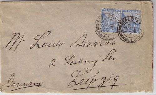 Cape of Good Hope 1907 KEVII  cover to from Stal Street Cape Town  fine