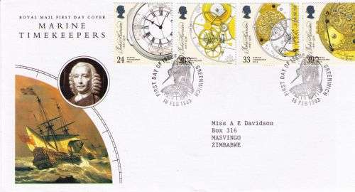 Great Britain 1993 Marine Timekeepers Royal Mail FDC