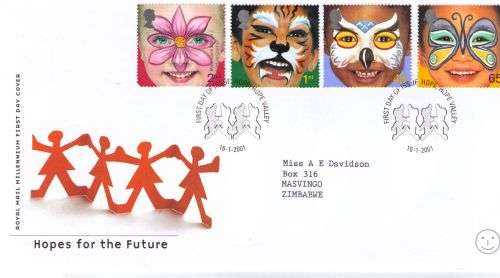 Great Britain 2001 Hopes for the Future Royal Mail FDC