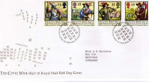 Great Britain 1992 The Civil War 1642-51 Royal Mail FDC