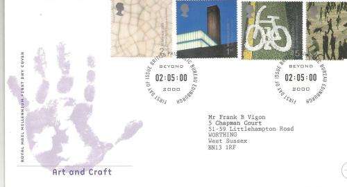 Great Britain 2000 Art and Craft  First Day Cover