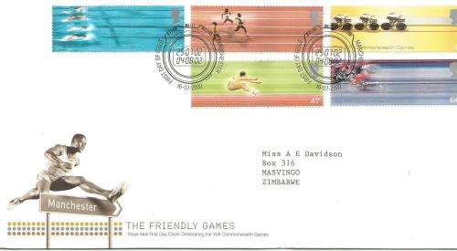 Great Britain 2002 The Friendly Games  First Day Cover
