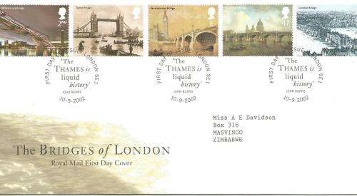 Great Britain 2002 The Bridges of London  First Day Cover