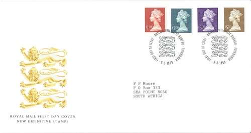 Great Britain 1999 QEII High Values set of 4 on first day cover very fine