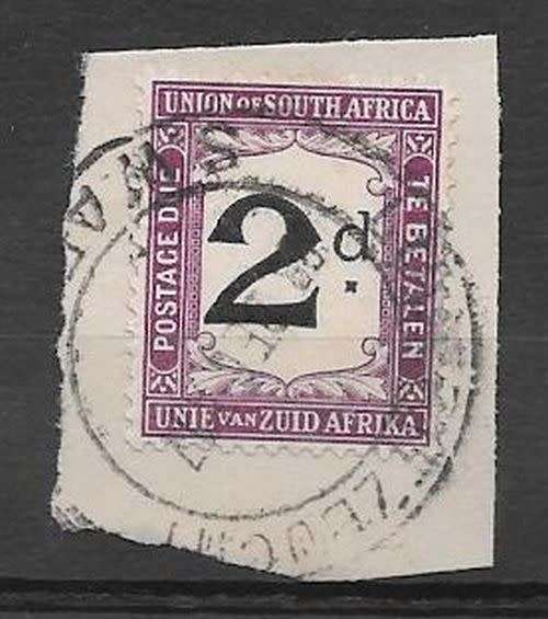 South West Africa - WWI South Africa Occupation SA Postage 2d with Luderitzbucht cancel