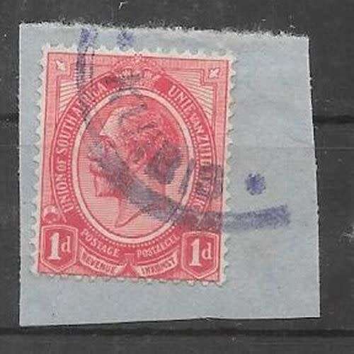 South West Africa - WWI SA Occupation 1d with Kuibis rubber canceller B2oc very scarce