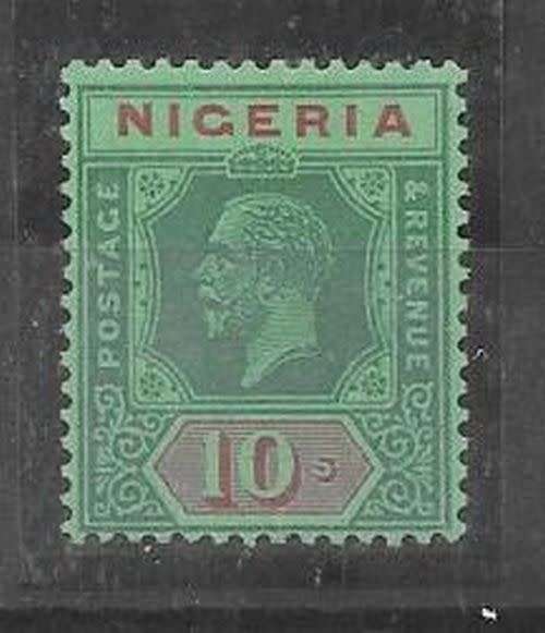 Nigeria 1921 KGV 10s Die II very fine mint
