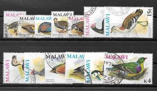 Malawi 1975 Birds set of 13 very fine used