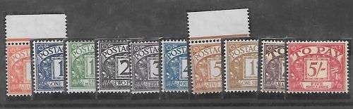 Great Britain Postage Due 1955 set of 10 very fine unmounted mint