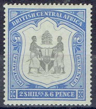Nyasaland 1897 Arms 2s6d fine mint