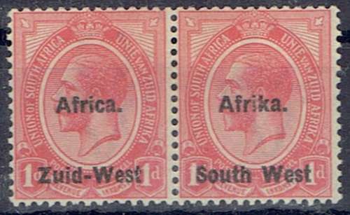 South West Africa 1923 KGV 1d with Afrika above South  variety superb unmounted mint