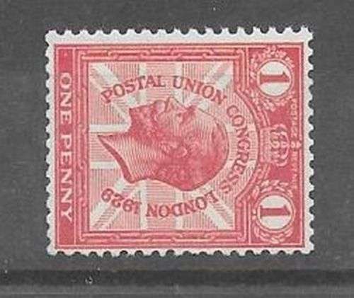 Great Britain 1929 UPU 1d sideways watermark, very fine unhinged mint