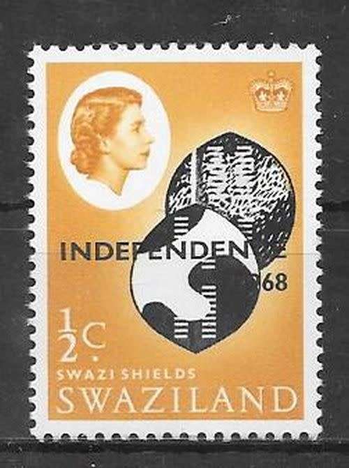 Swaziland 1962 QEII Definitive Independence 1/2c with brown omitted very fine unmounted mint