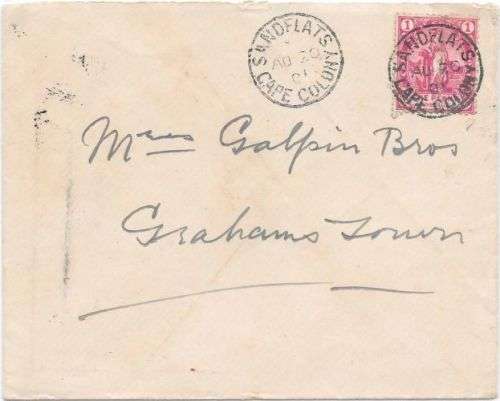 Cape of Good Hope 1901 1d on Sandflats cover to Grahamstown very fine