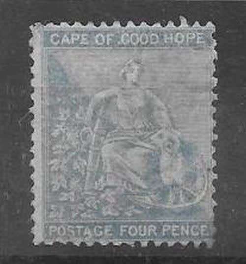 Cape of Good Hope 1864 4d pale blue very fine mint very scarce