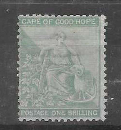Cape of Good Hope 1864 1s green very fine mint very scarce