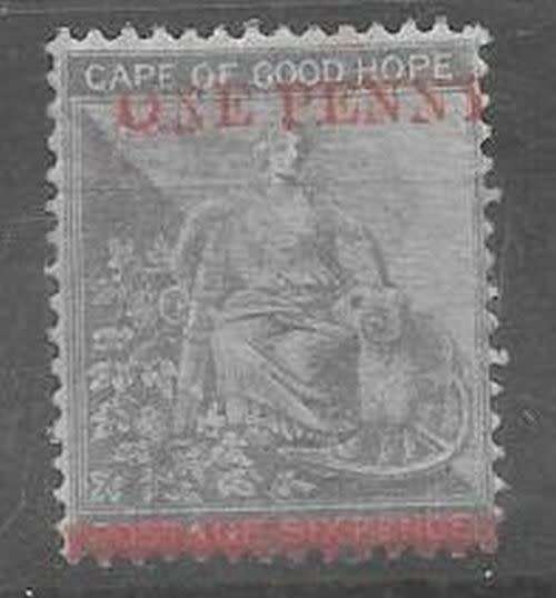 Cape of Good Hope 1874 Surcharge 1d on 6d very fine mint rare so fine