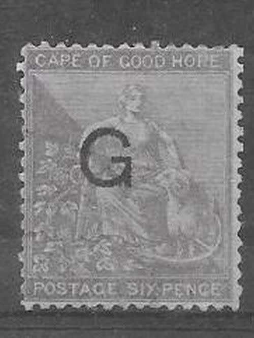 Griqualand West 1878 6d deep lilac optd Type 6 very fine used