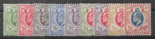 Orange River Colony 1903 KEVII set of 9 very fine mint
