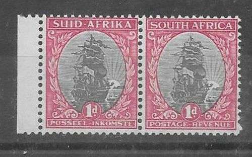 South Africa 1933/45 Hyphenated 1d coil upright watermark very fine unmounted mint